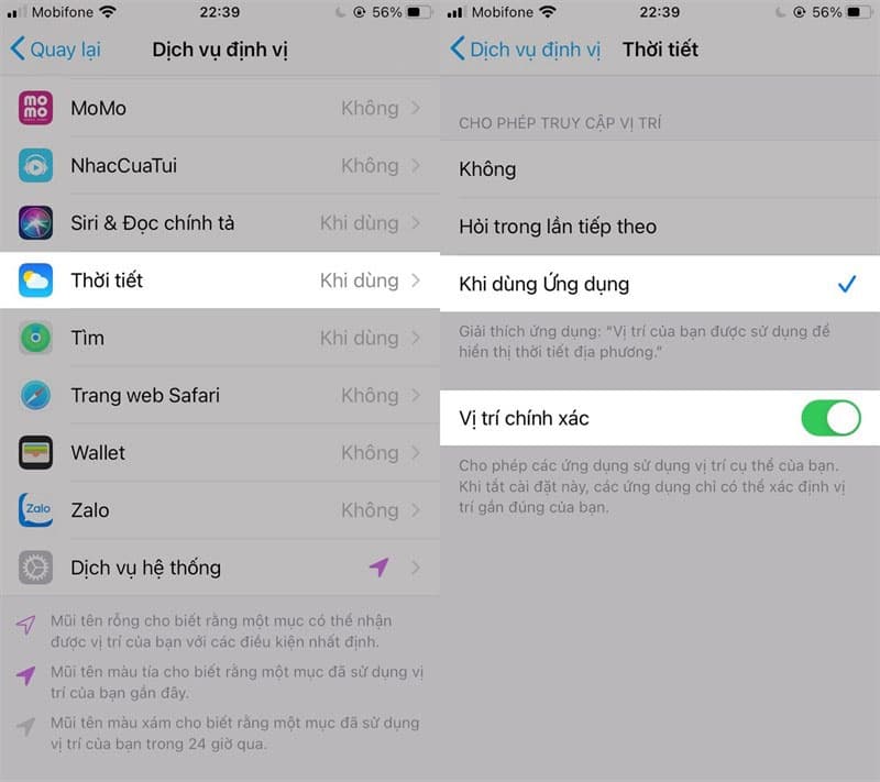 Hướng dẫn hiển thị dự báo thời tiết trên màn hình khóa iPhone
