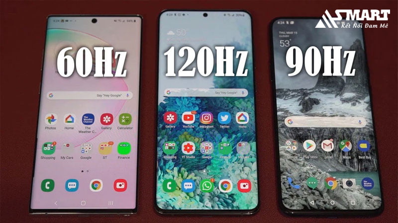 Màn hình 60Hz, 90Hz, 120Hz có gì khác?