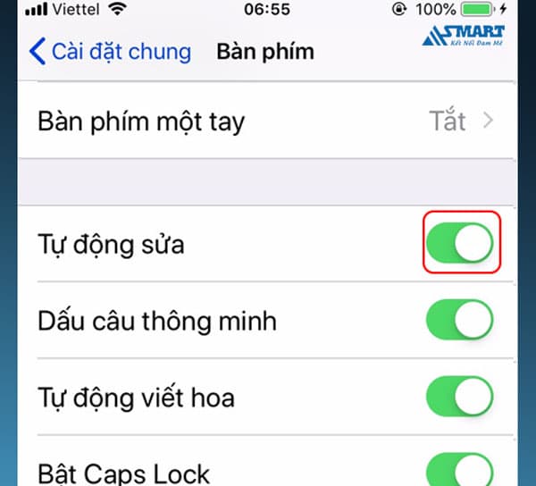 Cách tắt tiên đoán từ điển trên iPhone