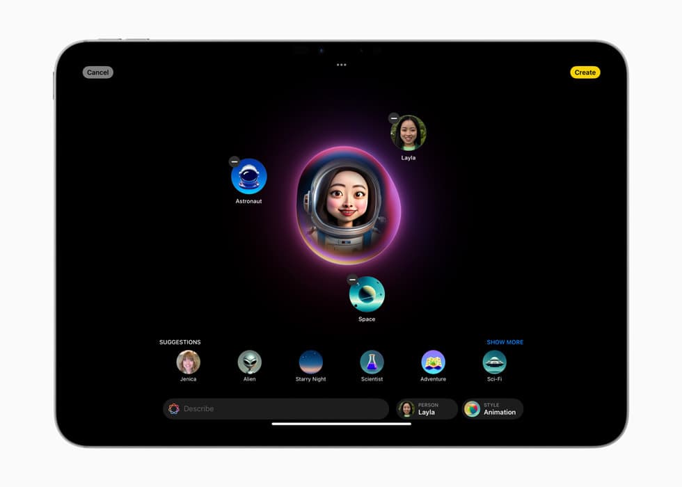 Hình ảnh cute tích hợp ngay trong Tin nhắn, Image Playground