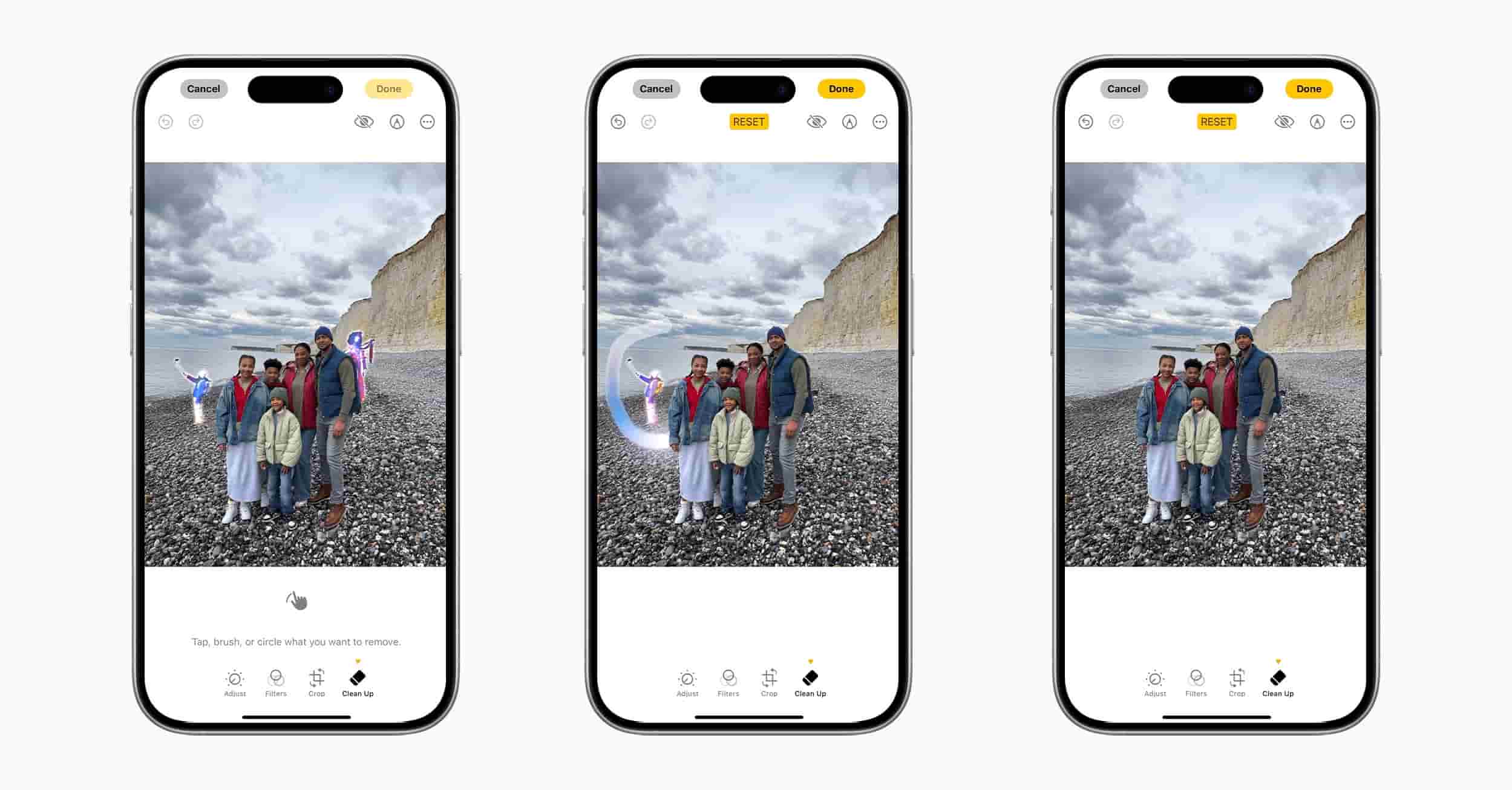 Xóa vật thể thừa trong khung ảnh