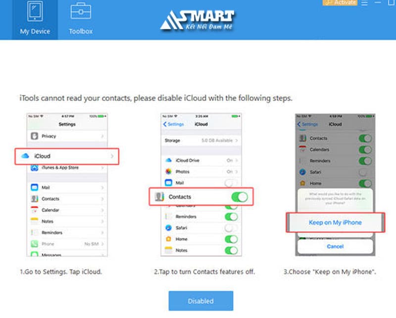 Cách chuyển danh bạ sang SIM khi đã Jailbreak