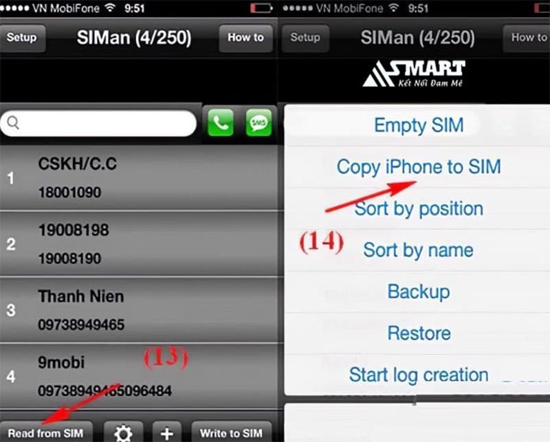Cách chuyển danh bạ sang SIM khi đã Jailbreak