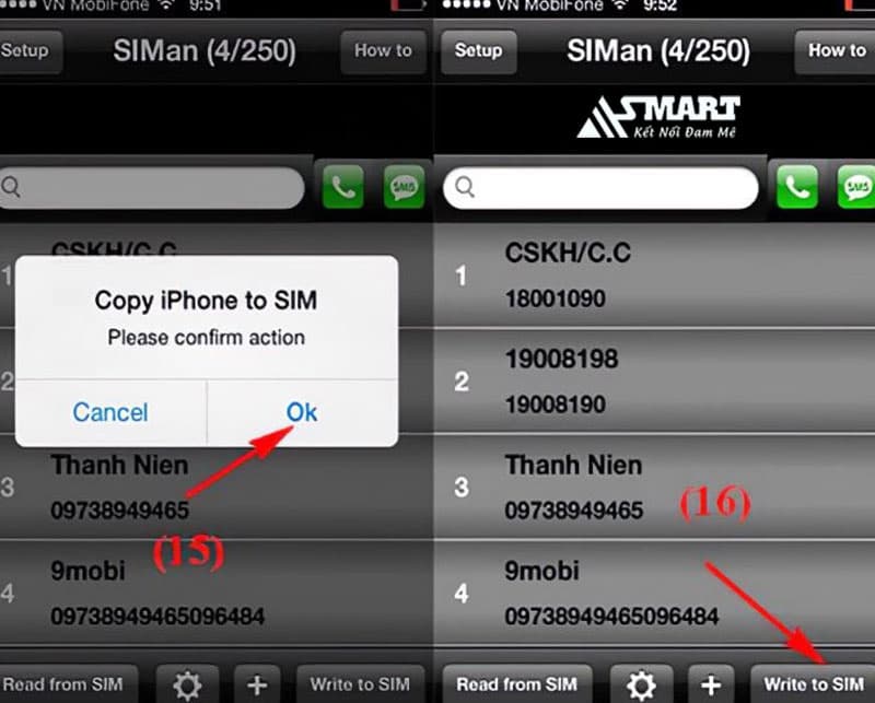 Cách chuyển danh bạ sang SIM khi đã Jailbreak