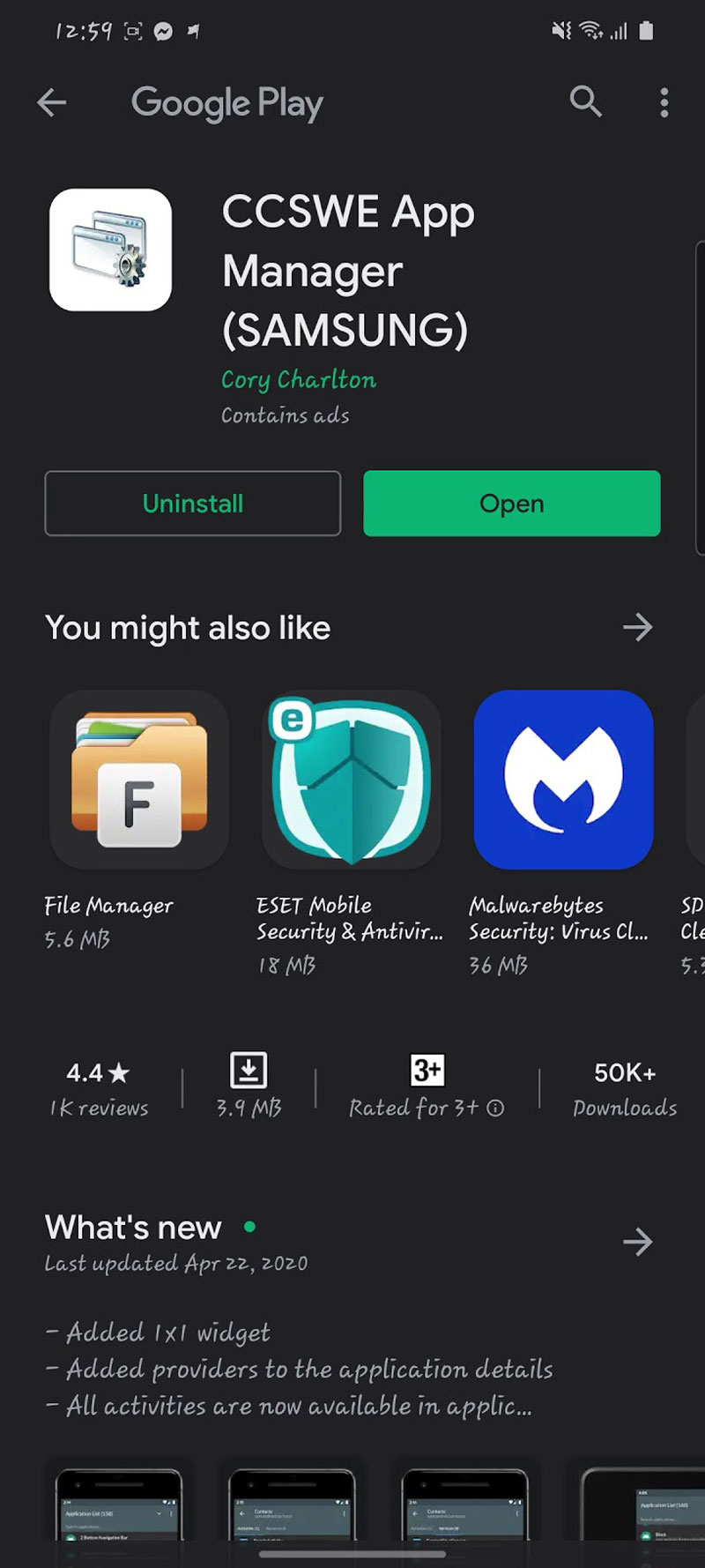 Tải và cài đặt CCSWE app manager