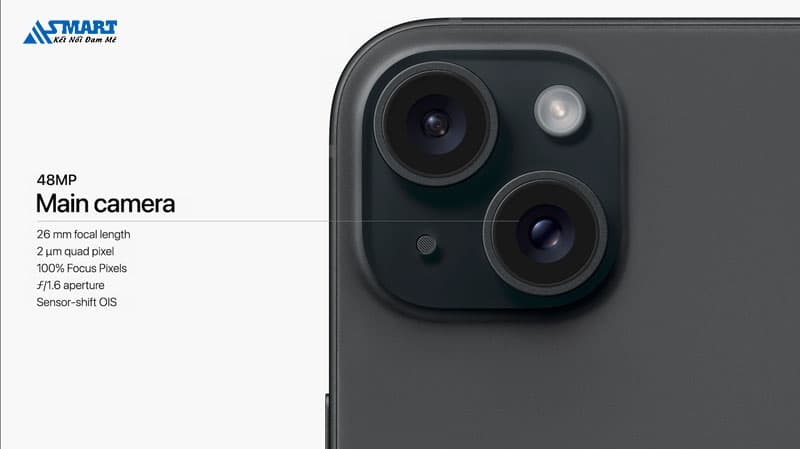 Camera 48MP, zoom quang 2x