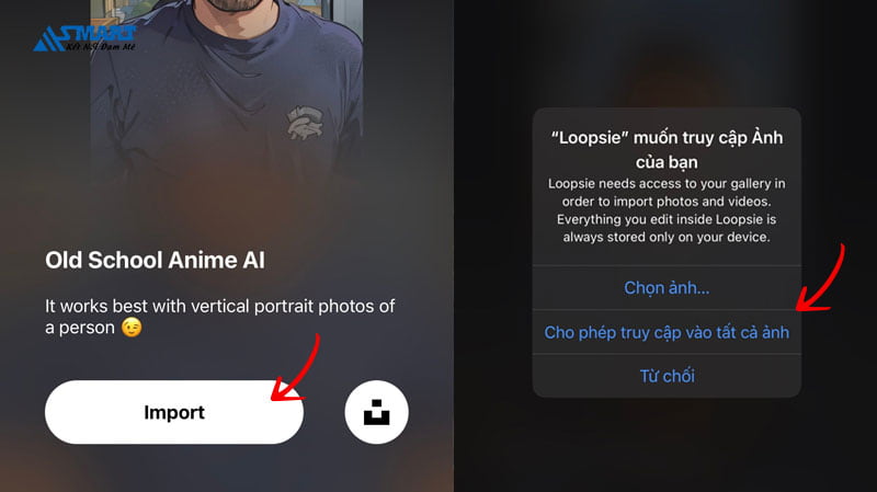 Bước 3: Tải ảnh từ album