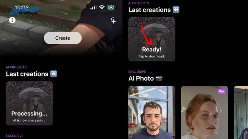 Bước 4: Chờ ứng dụng xử lý ảnh