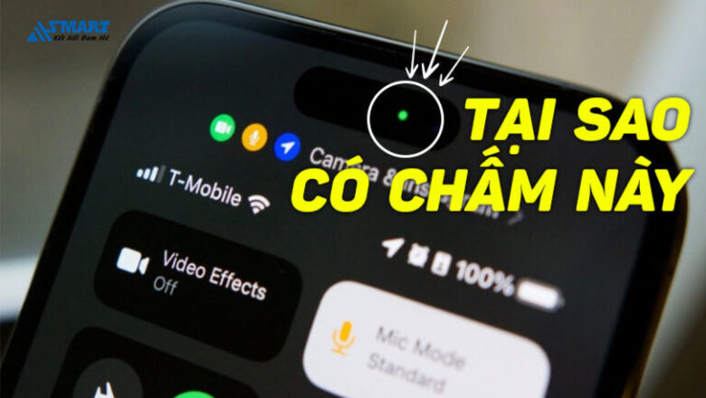 iPhone xuất hiện dấu chấm cam và xanh, vì sao?