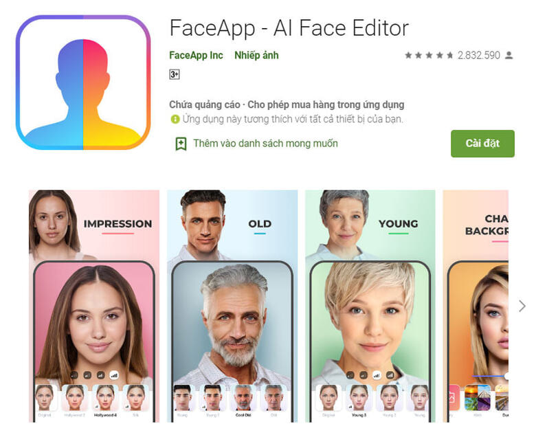 FaceApp - AI face editor