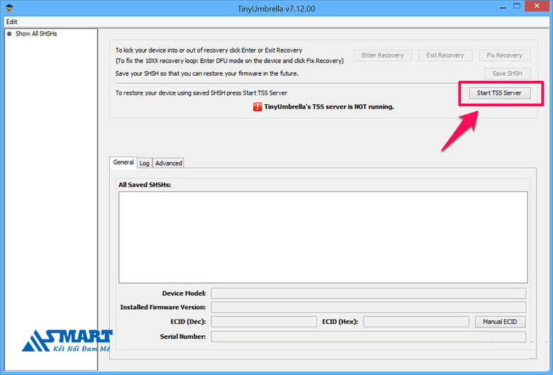 Sử dụng TinyUmbrella để sửa lỗi 3194