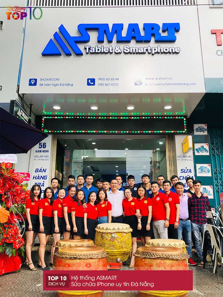 Hệ thống Asmart - Top 10 dịch vụ sửa chữa thiết bị di động uy tín Đà Nẵng