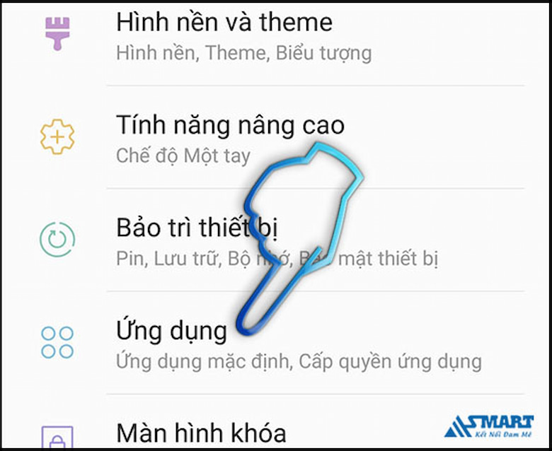 Xoá dữ liệu ứng dụng