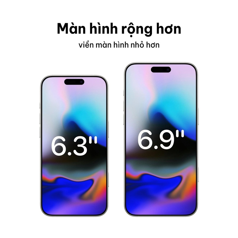 Màn hình rộng - viền mỏng hơn