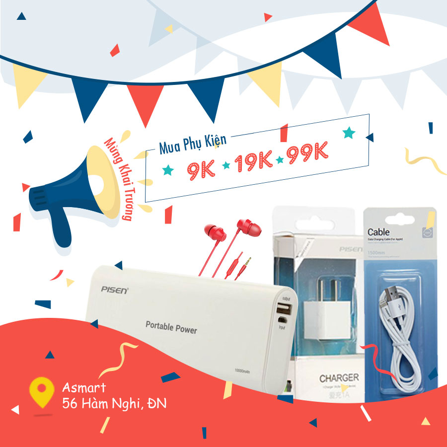 Mua Phụ kiện giá cực sốc chỉ từ 9k cho 100 khách hàng đầu tiên