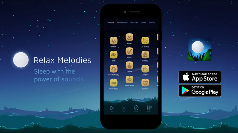 Relax Melodies: Sleep Sounds - Ứng dụng báo thức
