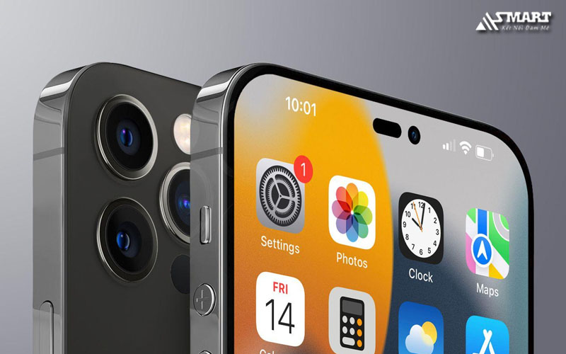 iPhone 14 Pro Max có thiết kế màn hình đục lỗ