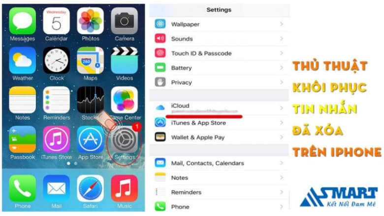 Thủ thuật khôi phục tin nhắn đã xóa trên iPhone