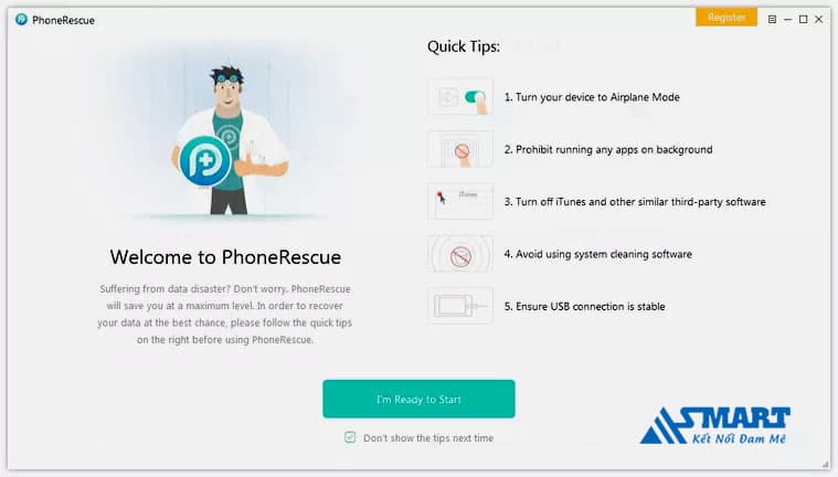 Khôi phục tin nhắn đã xóa bằng ứng dụng PhoneRescue
