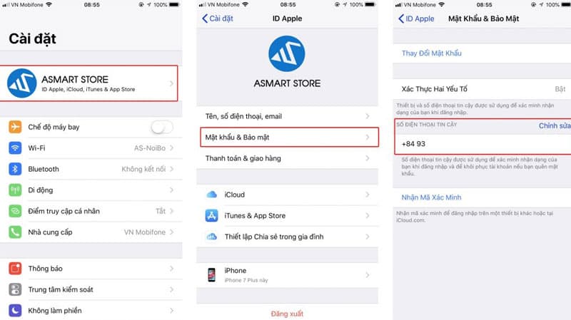 Hướng dẫn cập nhật số điện thoại xác minh iCloud
