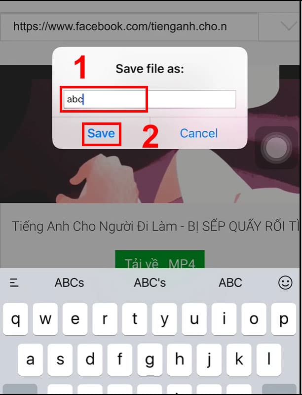 Bước 3: Tiến hành tải video về máy