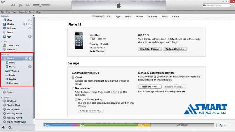 Cách Restore iPhone