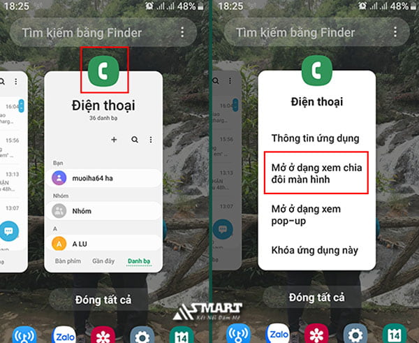 3 bước chia đôi màn hình Samsung Galaxy S10/A30/A50