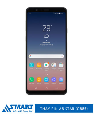 Thay pin điện thoại samsung A8 Star (G885)