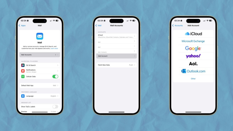 Thêm tài khoản email vào Apple Mail trên iPhone/iPad