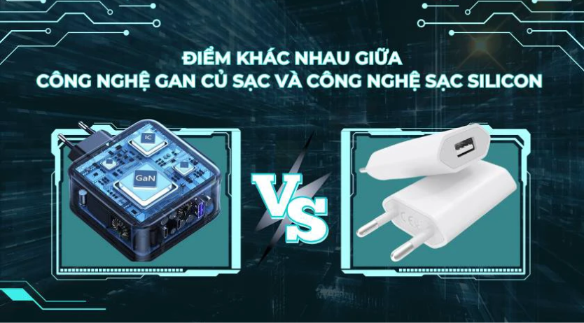 Công nghệ GaN củ sạc và công nghệ sạc Silicon có gì khác biệt?