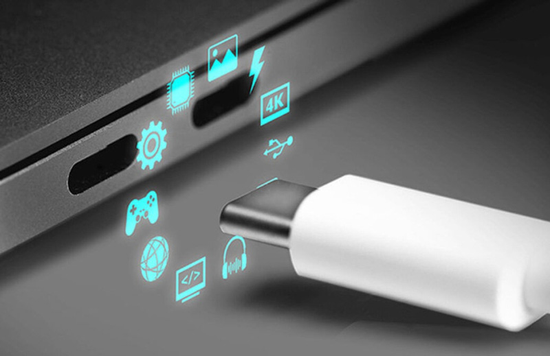 Hoạt động thông qua cáp USB-C