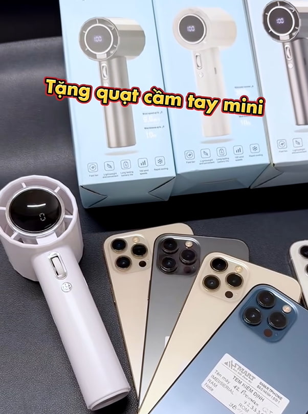 Tặng quạt mini cầm tay siêu xinh trị giá 200k