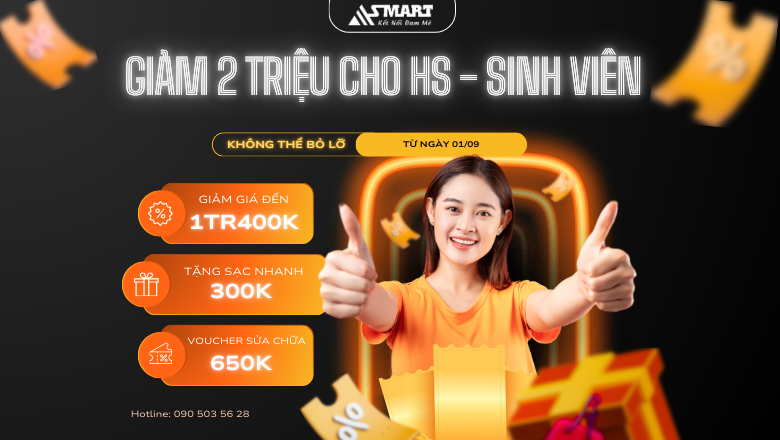 Ưu đãi 2 triệu dành cho Học sinh - Sinh viên