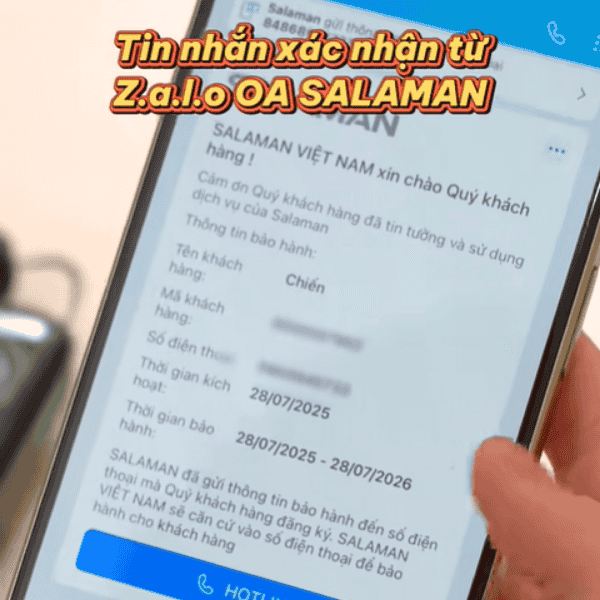 Thông tin đã được kích hoạt bảo hành