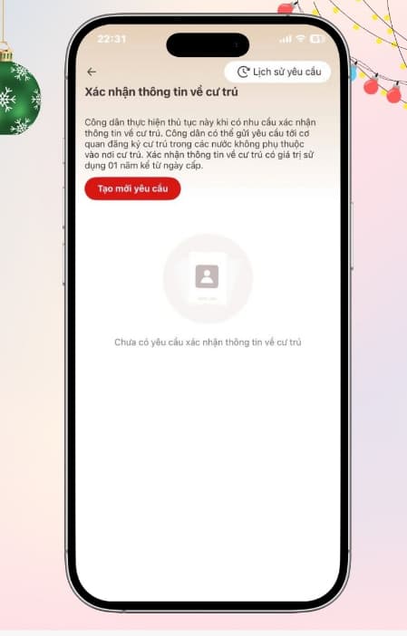 Bước 3: Chọn dịch vụ “Xác nhận thông tin về cư trú”