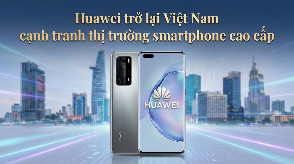 Huawei trở lại Việt Nam cạnh tranh thị trường smartphone cao cấp
