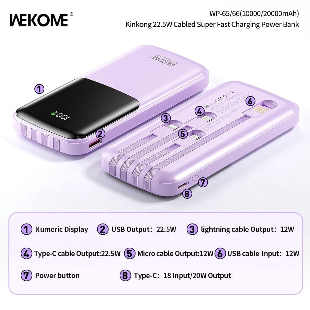 Sạc dự phòng Wekome