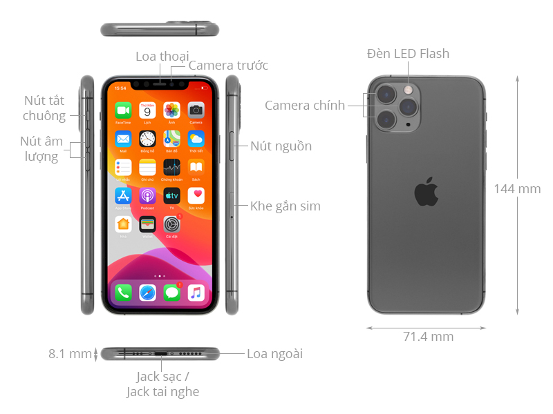 iPhone 11 Pro 512GB Cấu hình mạnh mẽ, siêu