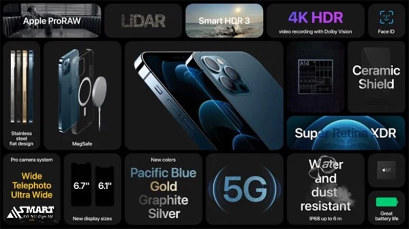 iPhone 12 Pro 256GB (99%) cụm camera cảm biến cao cấp