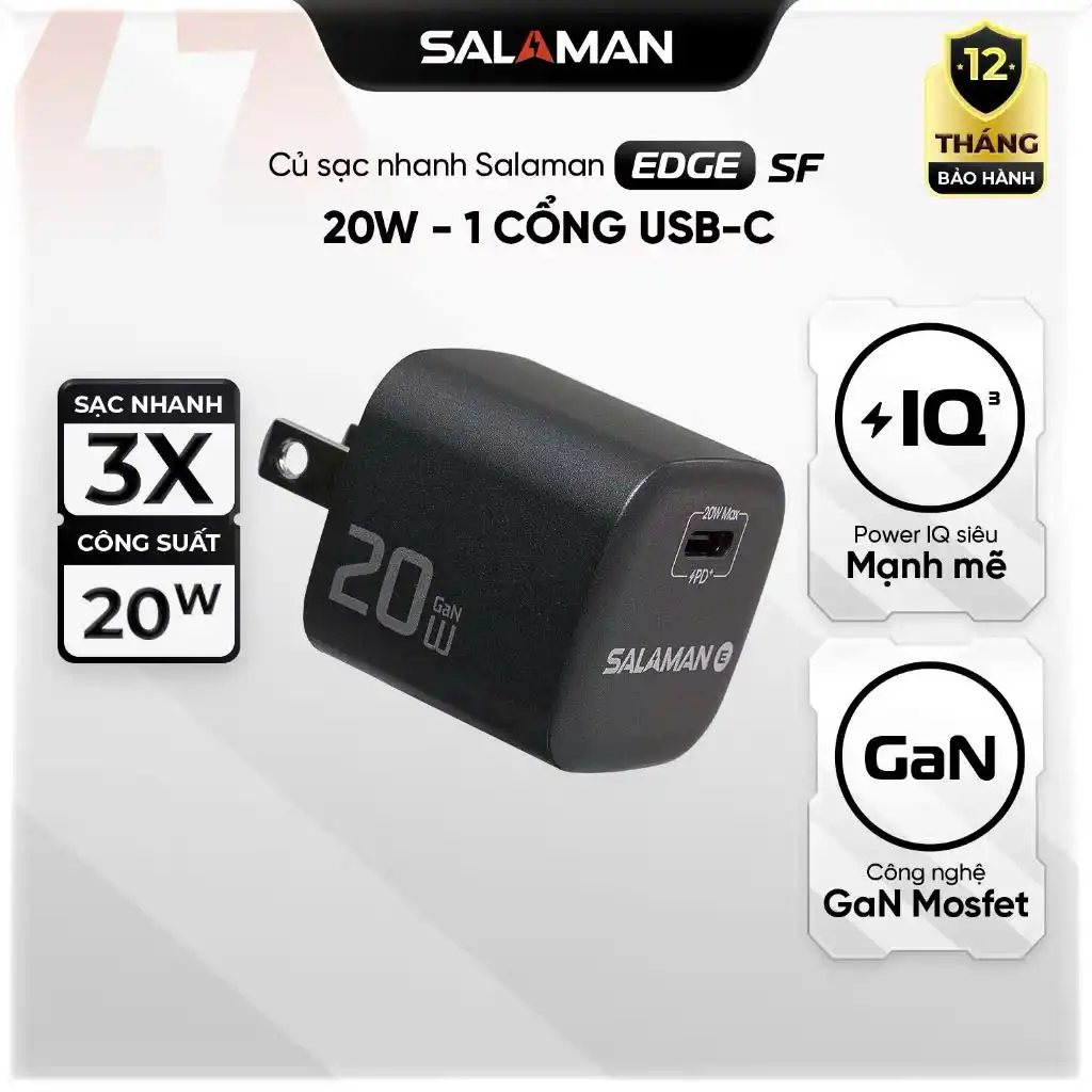 5 lý do lựa chọn củ sạc nhanh Salaman SF GaN C3002