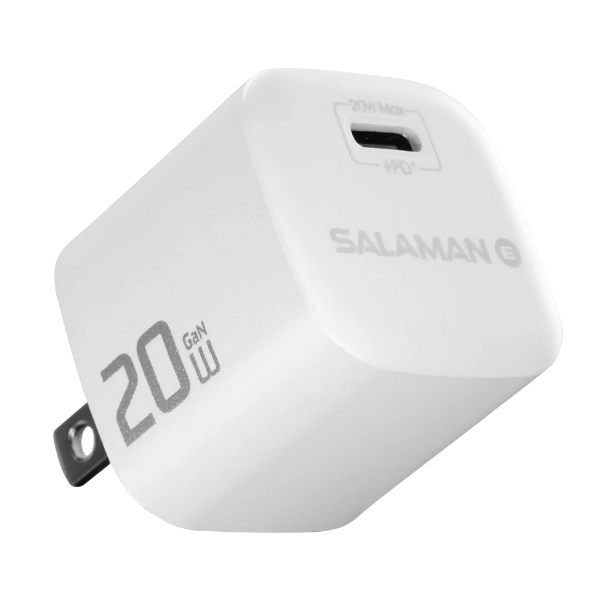 Củ Sạc Nhanh Salaman 20W SF GaN C2002 Đạt chuẩn PD/QC/PPS