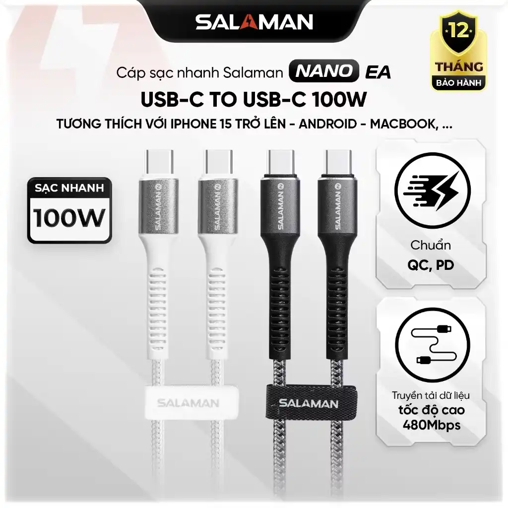 Sạc siêu nhanh với công suất lên tới 100W