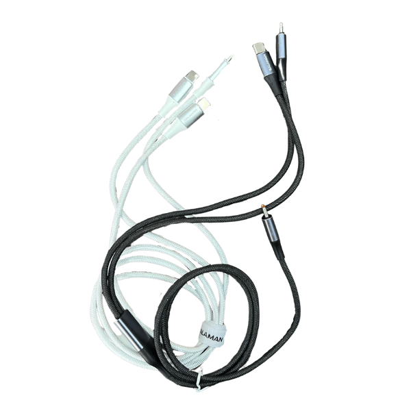 Cáp sạc nhanh Salaman SP 60W 2in1 bọc dù