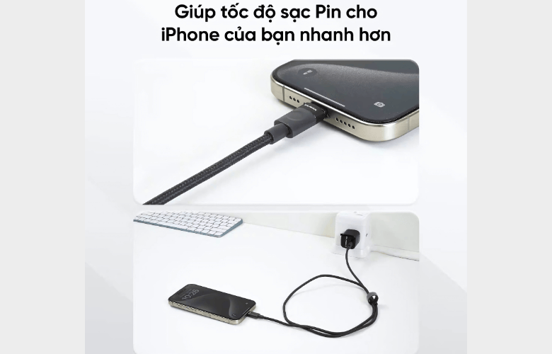 Cáp Type-C Chống Rối, Dẫn Điện Ổn Định – An Tâm Khi Sạc Dài Hạn