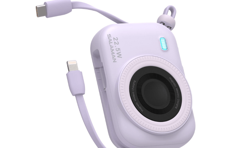 2 Dây Cáp Tích Hợp – Không Cần Mang Theo Cáp Riêng