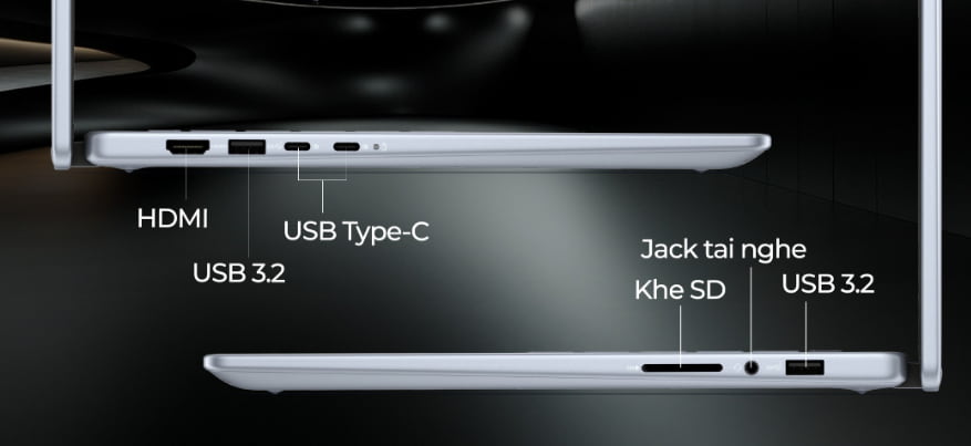 Cổng kết nối tiện lợi, đa năng