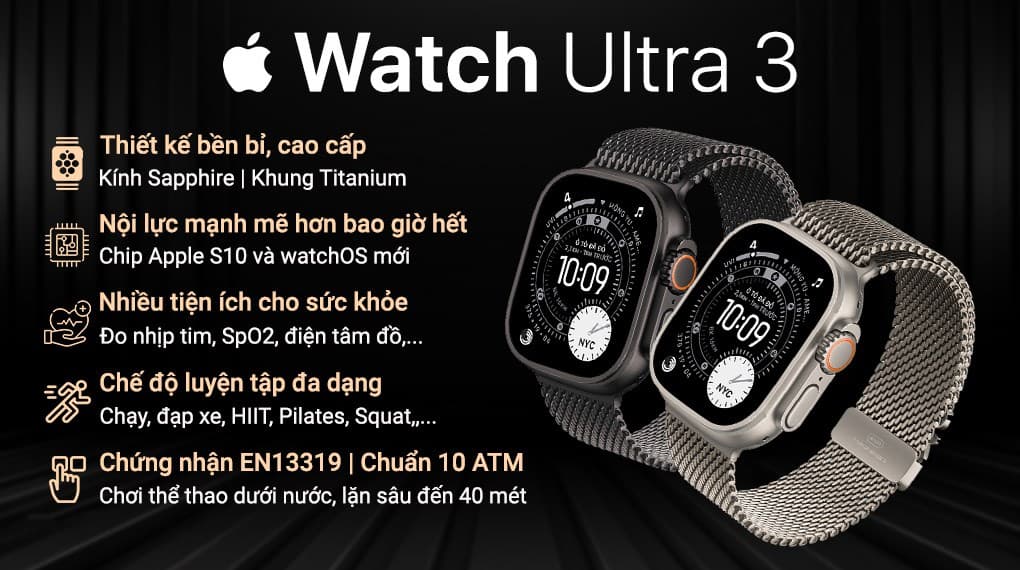 Apple Watch Ultra 3 49mm Titanium GPS + Cellular
