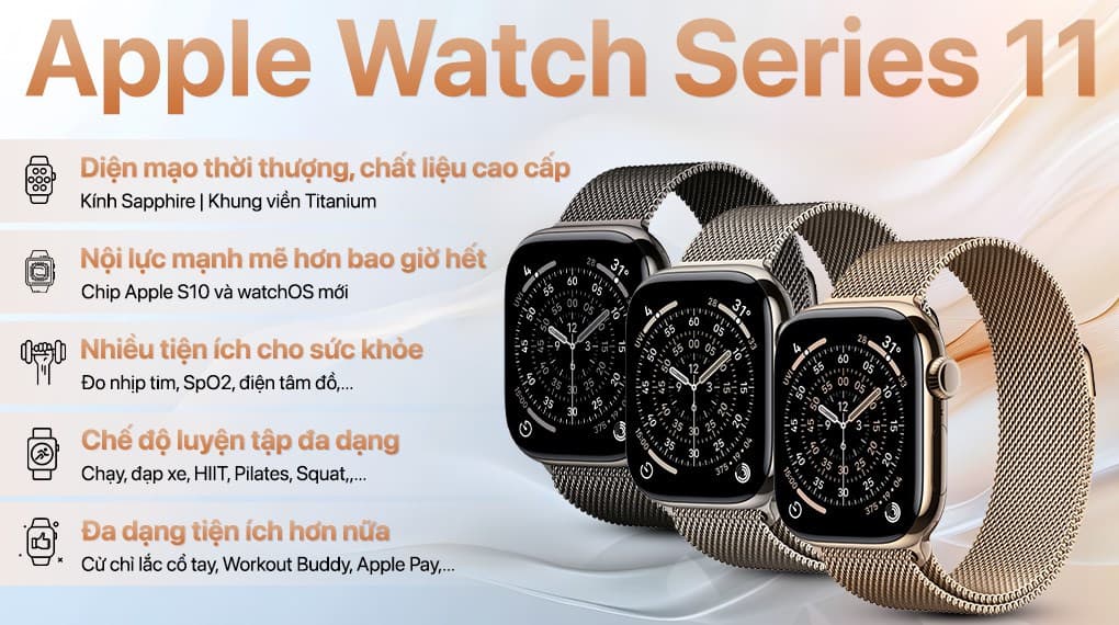Apple Watch Series 11 46mm Titanium GPS + Cellular