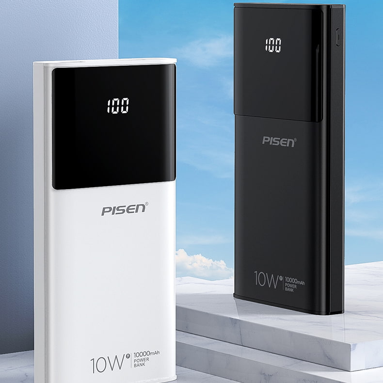 sạc dự phòng Pisen LCD Power 10.000 mAh